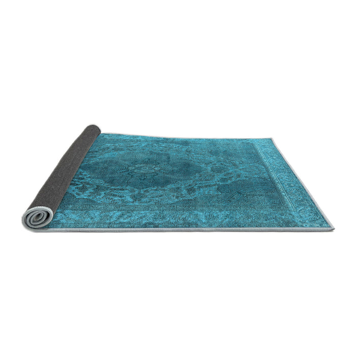 Sideview of Oriental Light Blue Industrial Rug, urb2131lblu