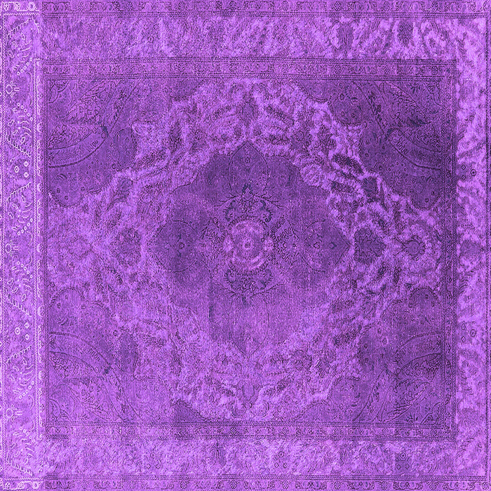 Square Oriental Purple Industrial Rug, urb2131pur