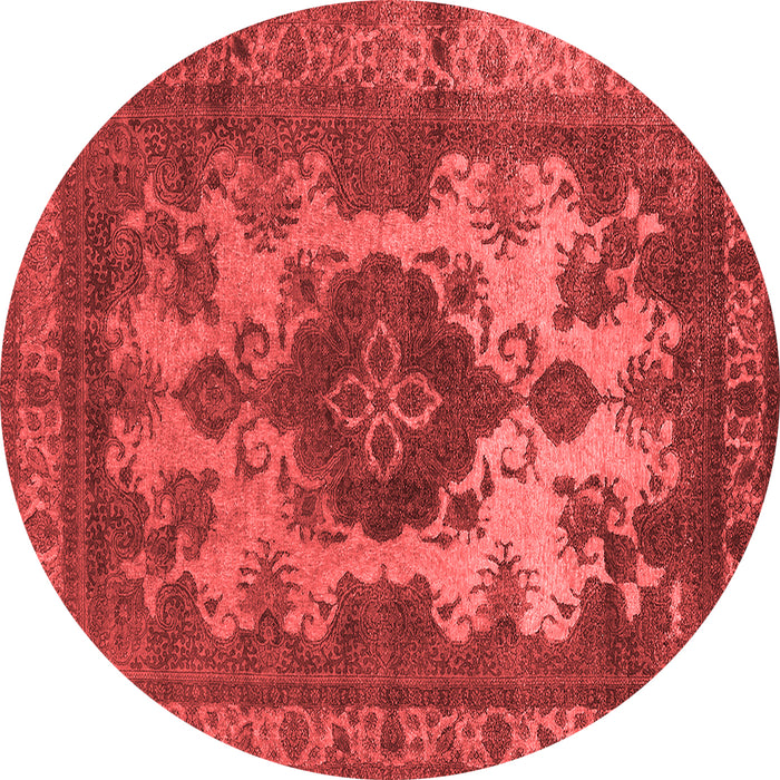 Machine Washable Oriental Red Industrial Rug, wshurb2132red