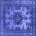 Square Oriental Blue Industrial Rug, urb2132blu