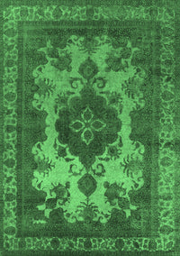 Oriental Emerald Green Industrial Rug, urb2132emgrn