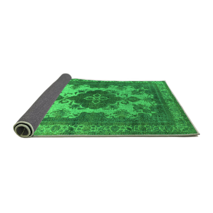 Sideview of Oriental Green Industrial Rug, urb2132grn