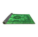 Sideview of Oriental Green Industrial Rug, urb2132grn