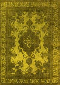 Oriental Yellow Industrial Rug, urb2132yw