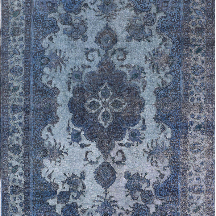 Machine Washable Industrial Modern Light Purple Blue Rug, wshurb2132