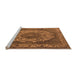 Sideview of Machine Washable Oriental Orange Industrial Area Rugs, wshurb2133org