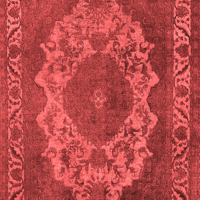 Machine Washable Oriental Red Industrial Rug, wshurb2133red