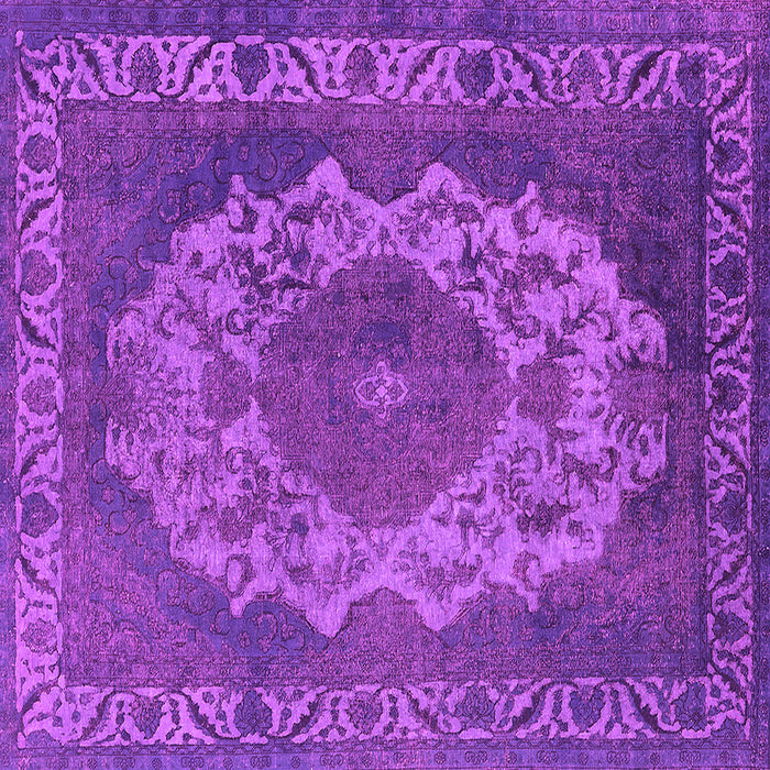 Square Oriental Pink Industrial Rug, urb2133pnk