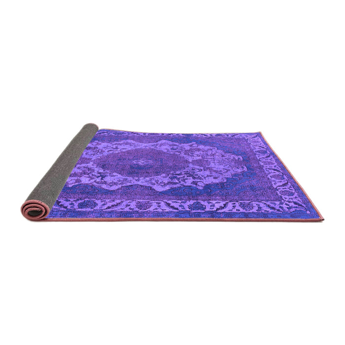 Sideview of Oriental Purple Industrial Rug, urb2133pur