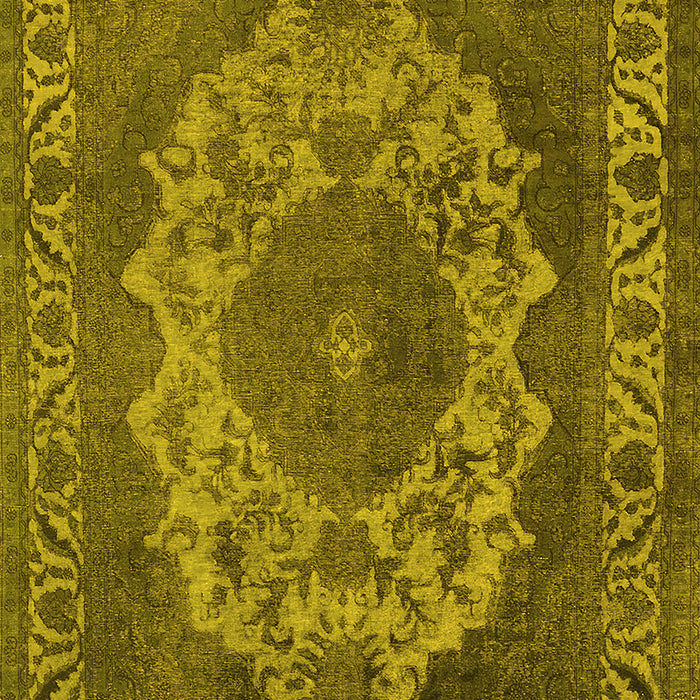 Oriental Yellow Industrial Rug, urb2133yw