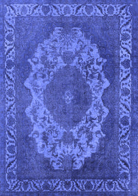 Oriental Blue Industrial Rug, urb2133blu