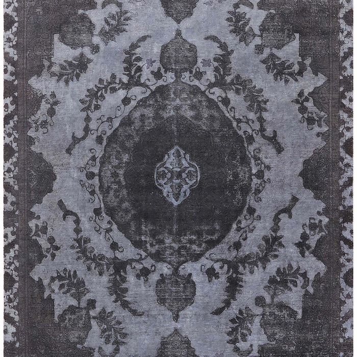 Mid-Century Modern Light Black Oriental Rug, urb2134