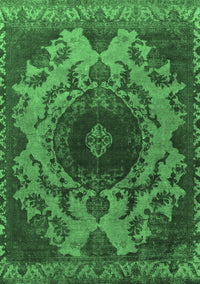 Oriental Emerald Green Industrial Rug, urb2134emgrn