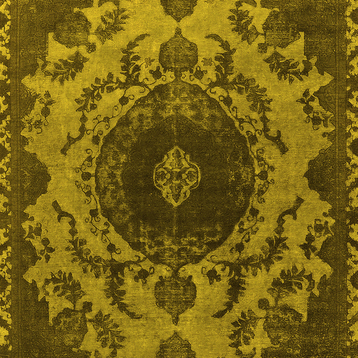 Oriental Yellow Industrial Rug, urb2134yw
