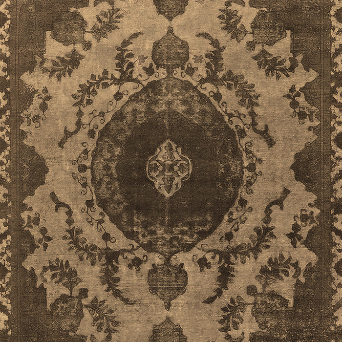 Machine Washable Oriental Brown Industrial Rug, wshurb2134brn