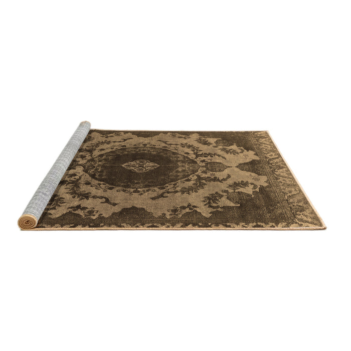 Sideview of Machine Washable Oriental Brown Industrial Rug, wshurb2134brn
