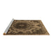 Sideview of Machine Washable Oriental Brown Industrial Rug, wshurb2134brn