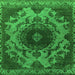 Square Oriental Green Industrial Rug, urb2134grn