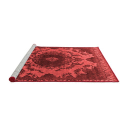 Industrial Red Washable Rugs