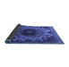 Sideview of Oriental Blue Industrial Rug, urb2134blu