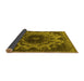 Sideview of Oriental Yellow Industrial Rug, urb2134yw