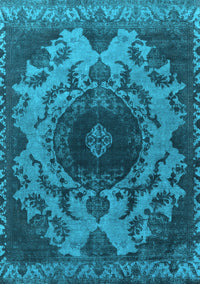 Oriental Light Blue Industrial Rug, urb2134lblu