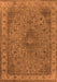 Machine Washable Oriental Orange Industrial Area Rugs, wshurb2135org