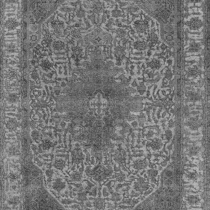 Machine Washable Oriental Gray Industrial Rug, wshurb2135gry