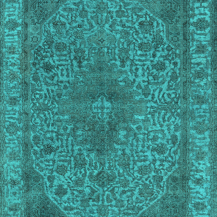 Oriental Turquoise Industrial Rug, urb2135turq