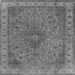 Square Oriental Gray Industrial Rug, urb2135gry