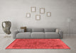 Industrial Red Washable Rugs