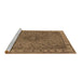 Sideview of Machine Washable Oriental Brown Industrial Rug, wshurb2135brn