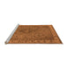 Sideview of Machine Washable Oriental Orange Industrial Area Rugs, wshurb2135org