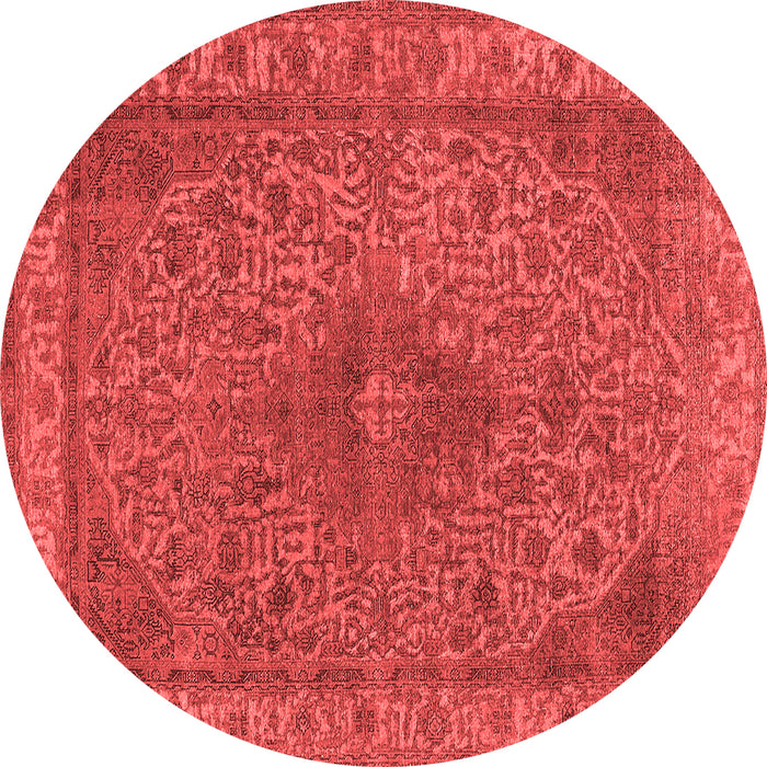 Machine Washable Oriental Red Industrial Rug, wshurb2135red