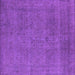 Square Oriental Purple Industrial Rug, urb2136pur