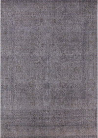 Machine Washable Industrial Modern Carbon Gray Rug, wshurb2136