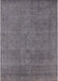 Machine Washable Industrial Modern Carbon Gray Rug, wshurb2136