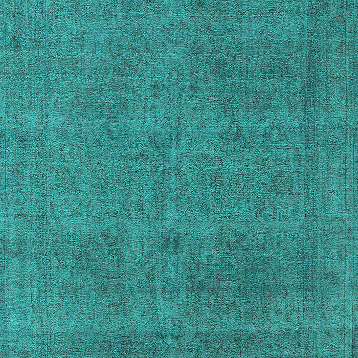 Machine Washable Oriental Turquoise Industrial Area Rugs, wshurb2136turq