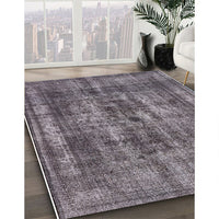 Mid-Century Modern Gray Oriental Rug, urb2137