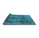 Sideview of Oriental Light Blue Industrial Rug, urb2137lblu