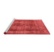 Industrial Red Washable Rugs