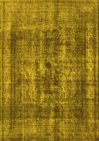 Oriental Yellow Industrial Rug, urb2137yw