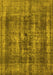 Oriental Yellow Industrial Rug, urb2137yw