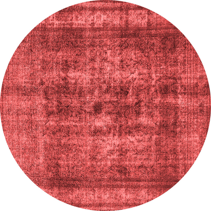 Machine Washable Oriental Red Industrial Rug, wshurb2137red