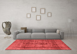Industrial Red Washable Rugs