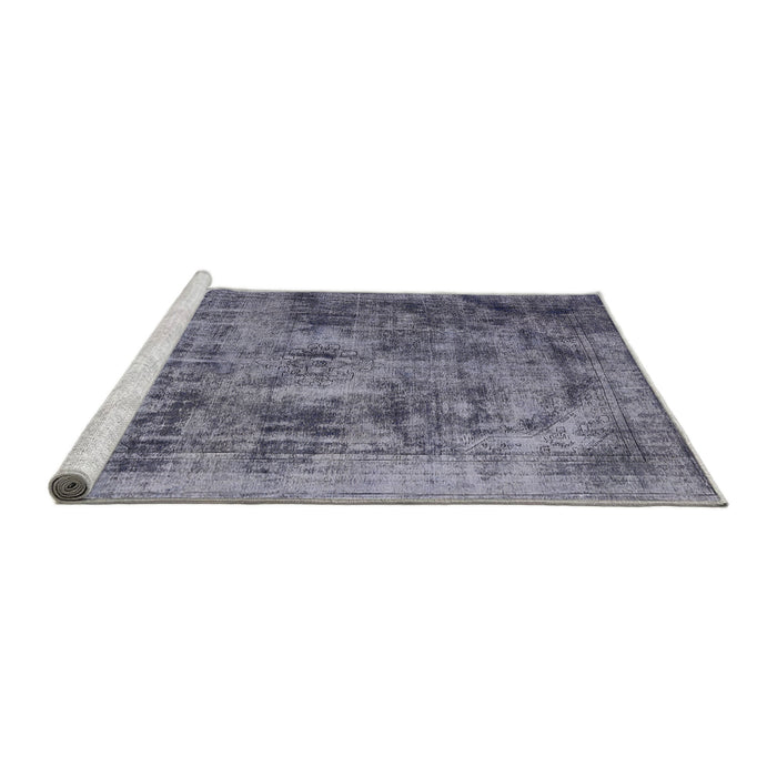 Sideview of Machine Washable Industrial Modern Grape Purple Rug, wshurb2138