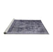 Sideview of Machine Washable Industrial Modern Grape Purple Rug, wshurb2138