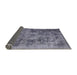 Sideview of Mid-Century Modern Purple Oriental Rug, urb2138