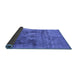 Sideview of Oriental Blue Industrial Rug, urb2138blu