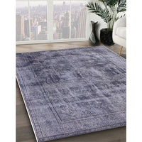 Mid-Century Modern Purple Oriental Rug, urb2138